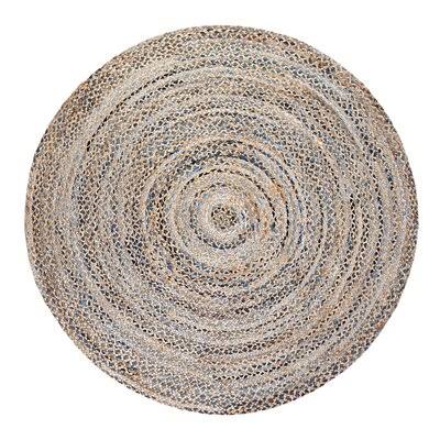 Geometric Hand Braided Jute/Sisal Multicolor Area Rug Birch Lane Rug Size: Round 6&