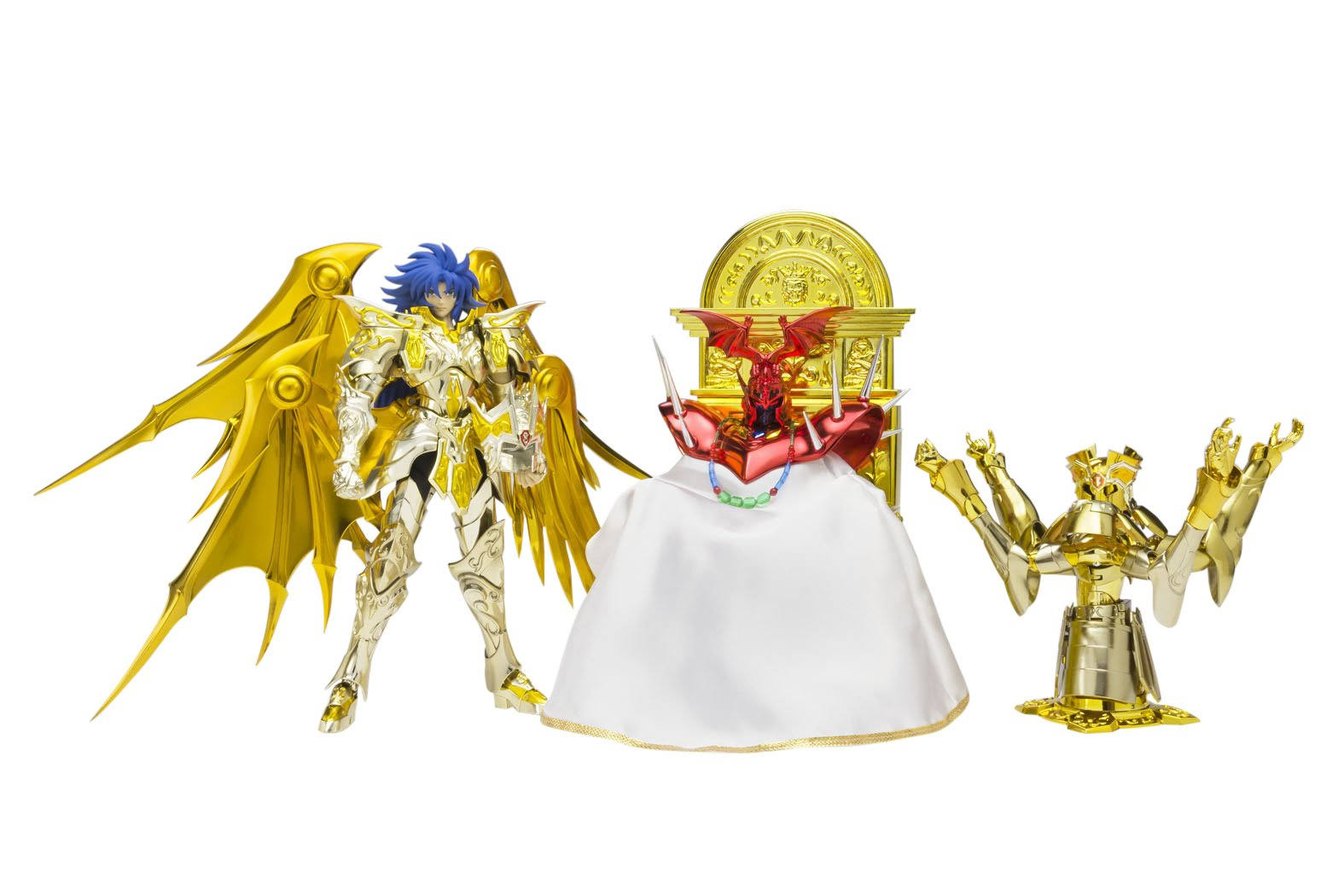 Bandai Myth Saint Seiya Cloth EX Soul of Gold Gemini Saga God Cloth Premium Set