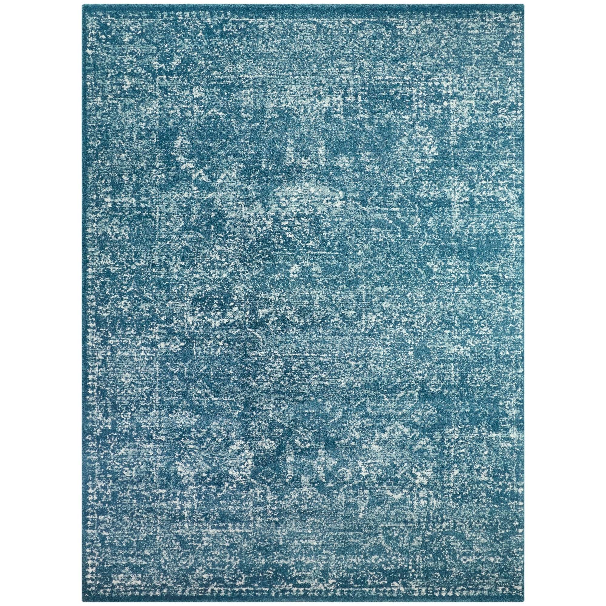 BALTA Finn Blue 5 ft. x 7 ft. Overdyed Persian Area Rug