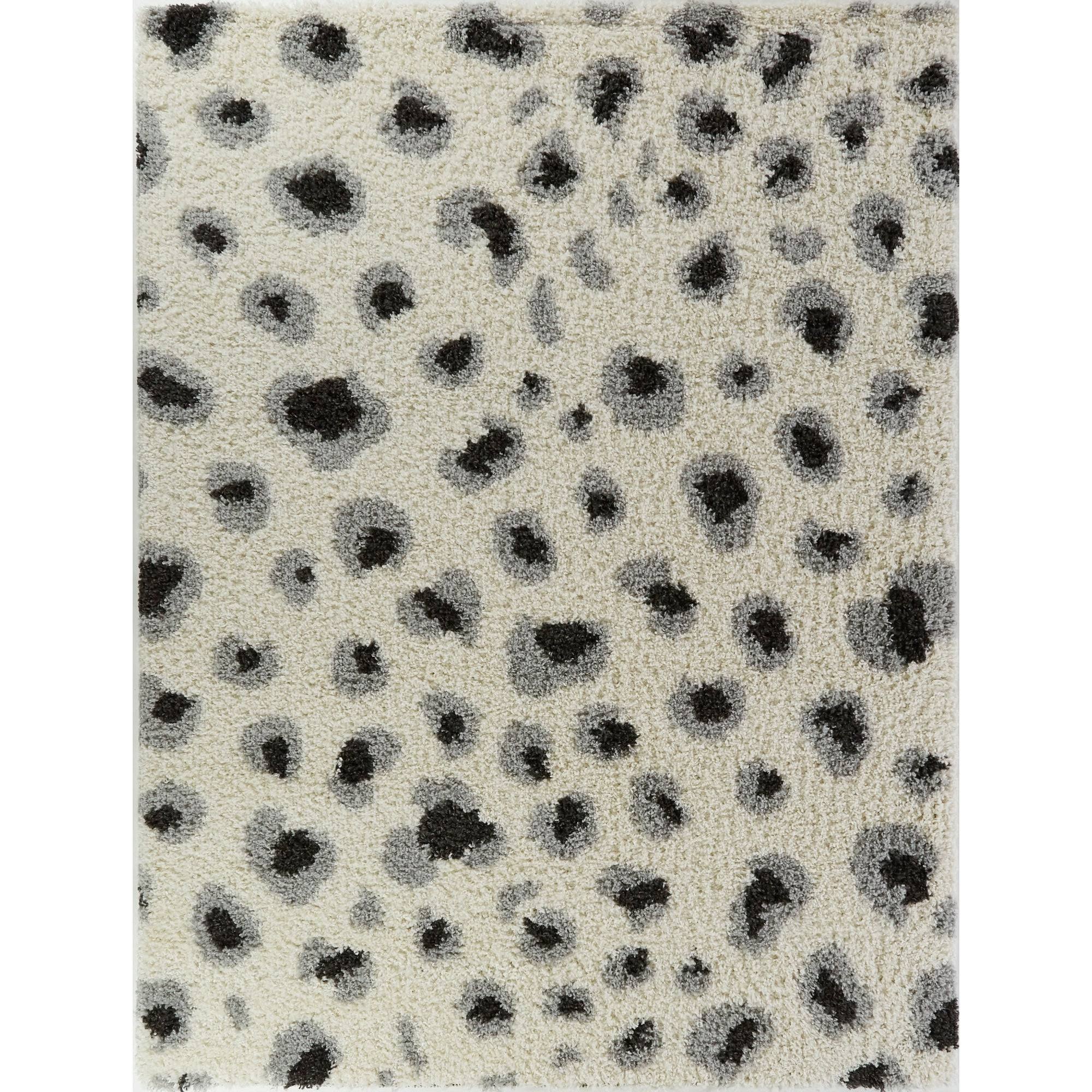 Balta Asaro Grey 8 ft. x 10 ft. Leopard Print Shag Area Rug