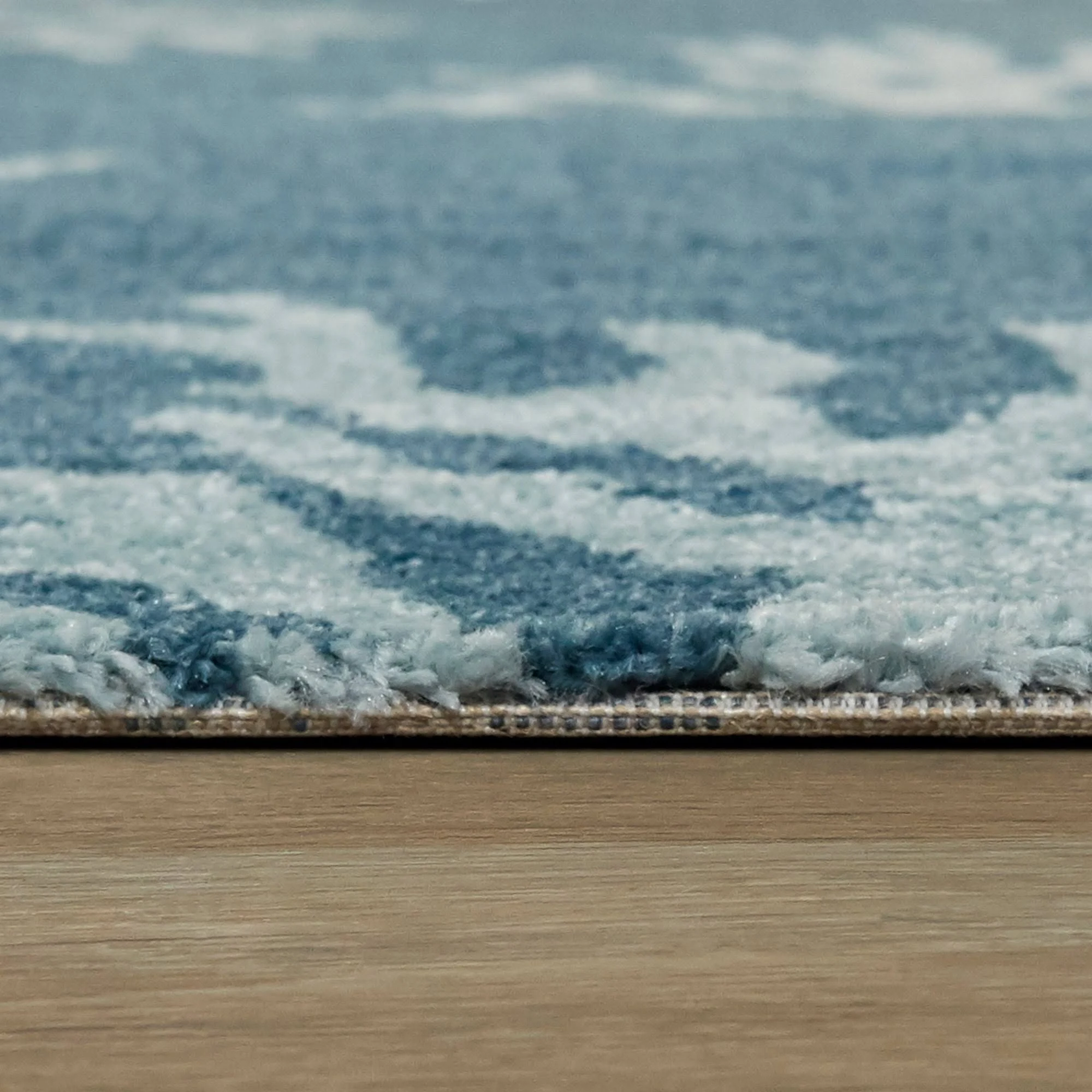 Balta Caistor Blue 5 ft. x 7 ft. Coastal Coral Print Area Rug