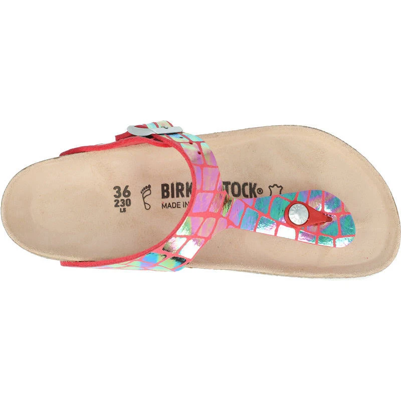 Birkenstock Adult Gizeh Pink Microfiber Slides Sandals