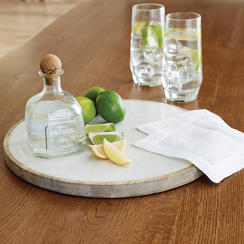 Hampton Marble & Wood Serving Board - Ballard Designs
