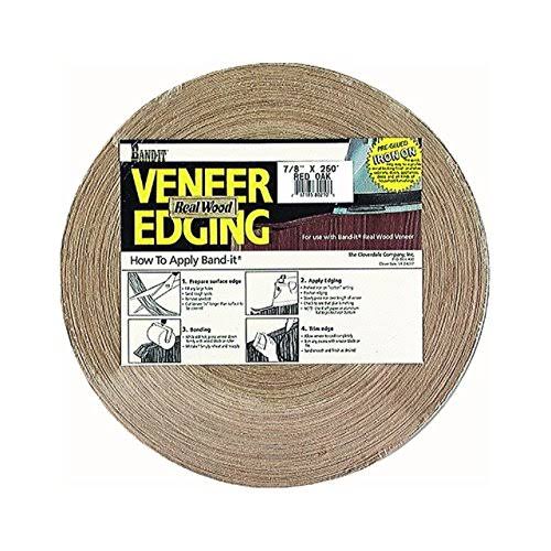 Band-It 40210 Real Wood Veneer Iron-On Edgebanding 3 4 x 250 Red Oak at MechanicSurplus.com