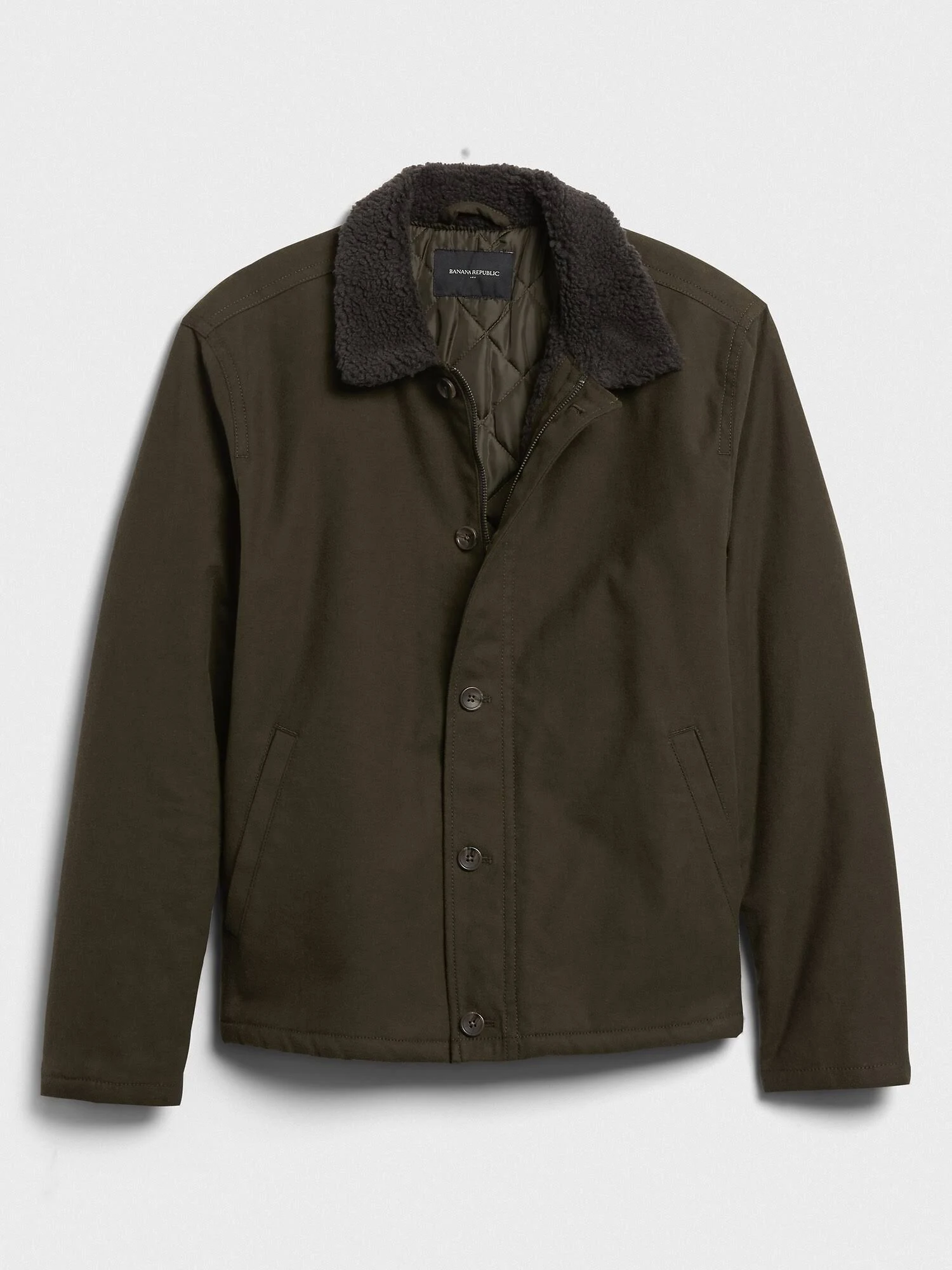 Men's Moleskin Sherpa Jacket Dark Olive