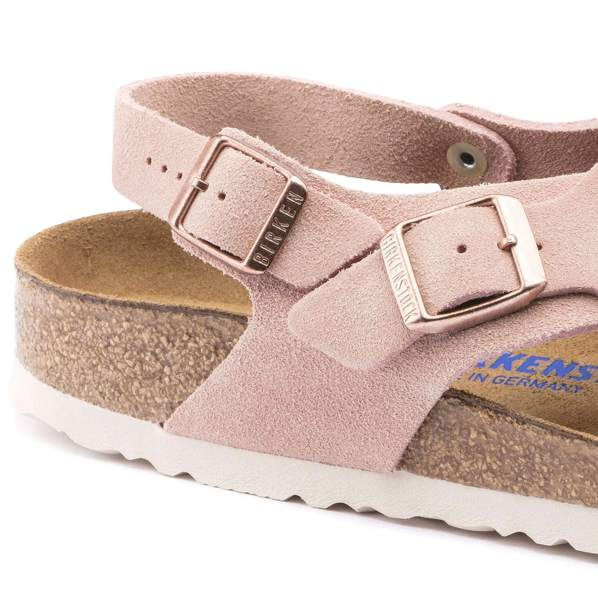 Birkenstock Tulum Suede Leather Light Rose Back-Strap Sandals
