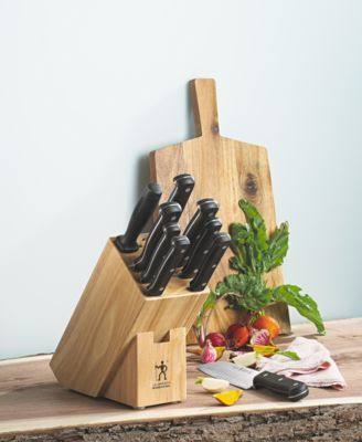 J.A. Henckels International Fine Edge Pro 10-Piece East Meets West Block Set