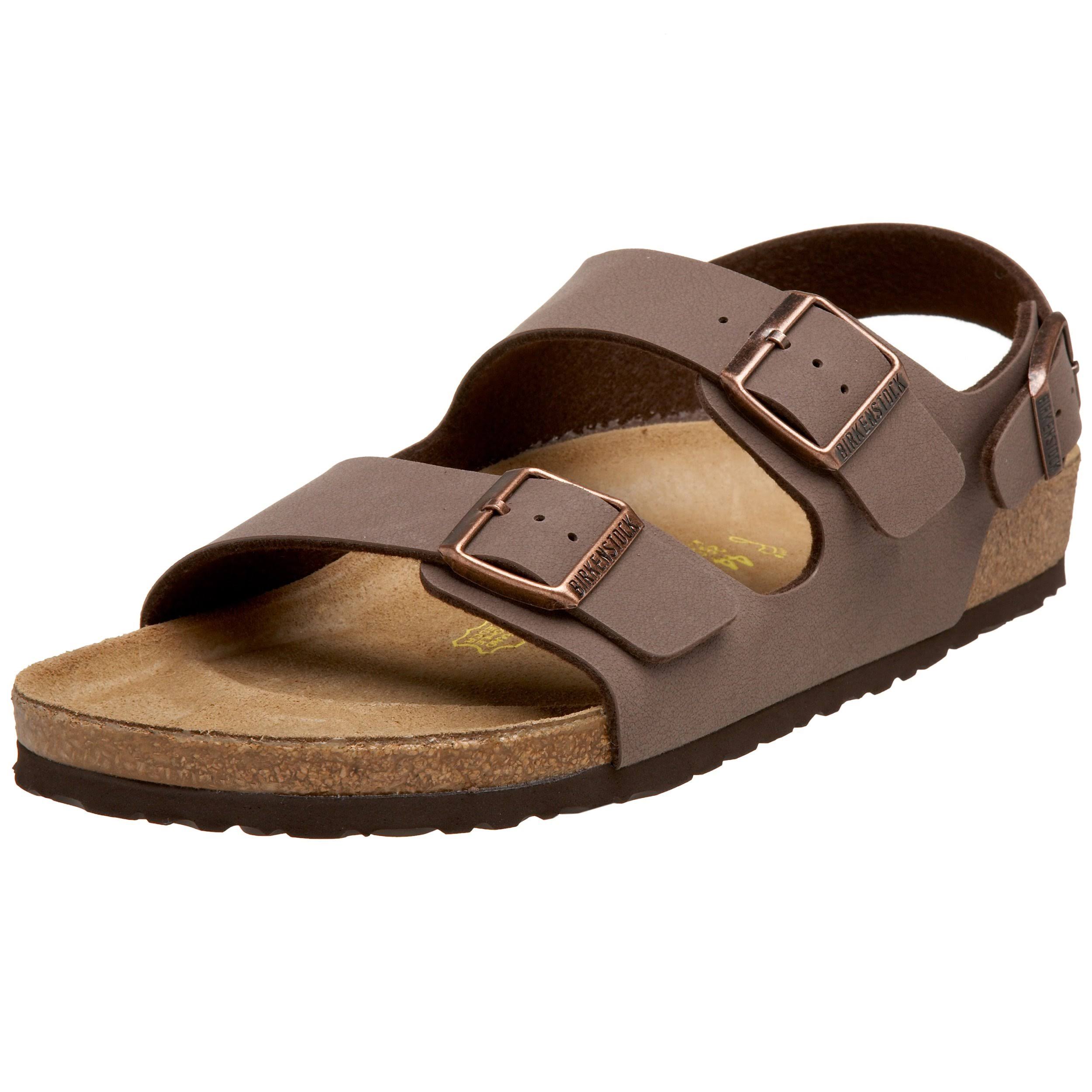 Birkenstock Milano Birkibuc, Adult Unisex, Size: 40 R, Mocha