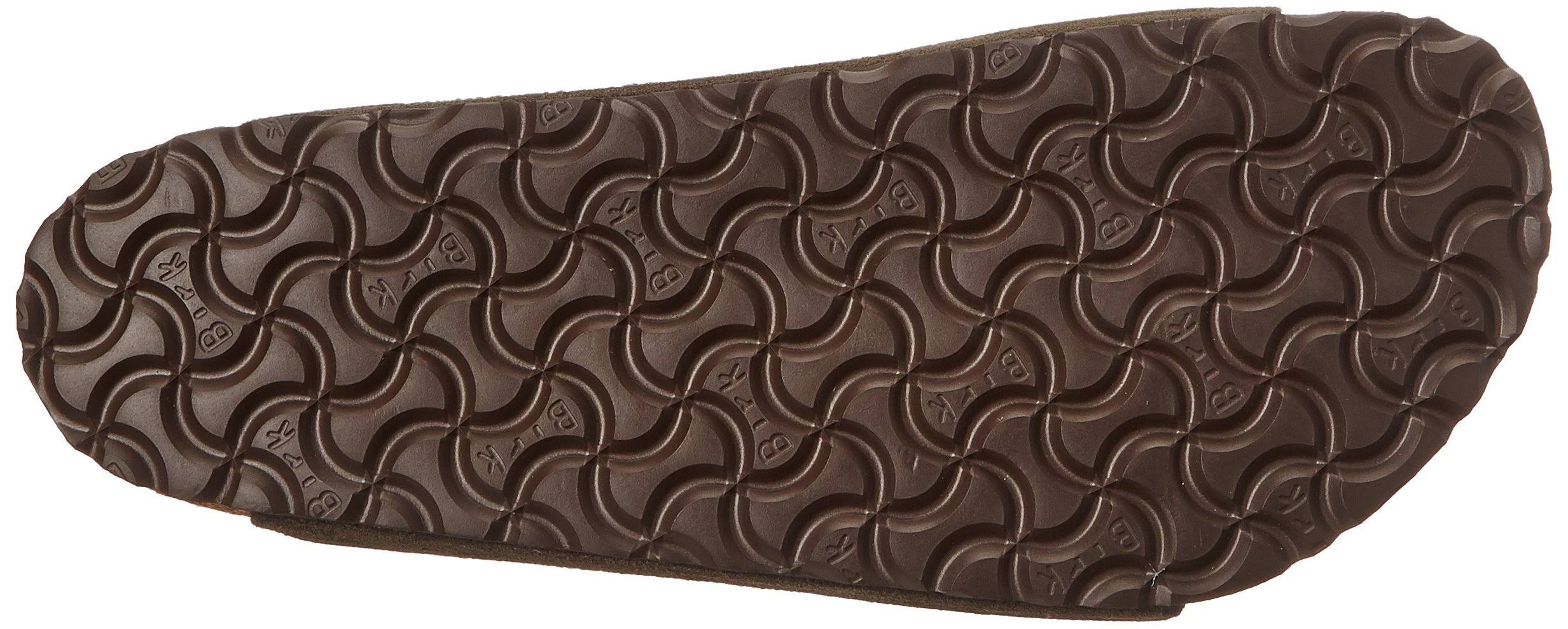 Birkenstock Unisex Arizona Suede with Soft Footbed Sandal, Mocha, M 6.5/W 8.5