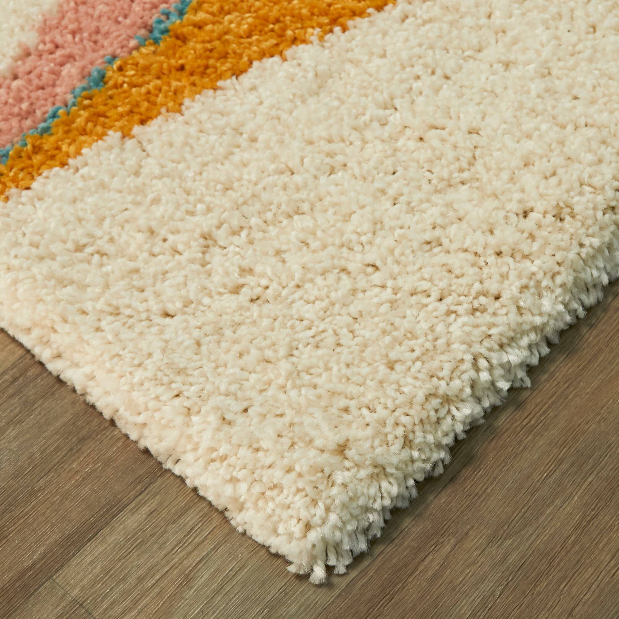 BALTA Levine Burnt Orange 8 ft. x 10 ft. Geometric Shag Area Rug