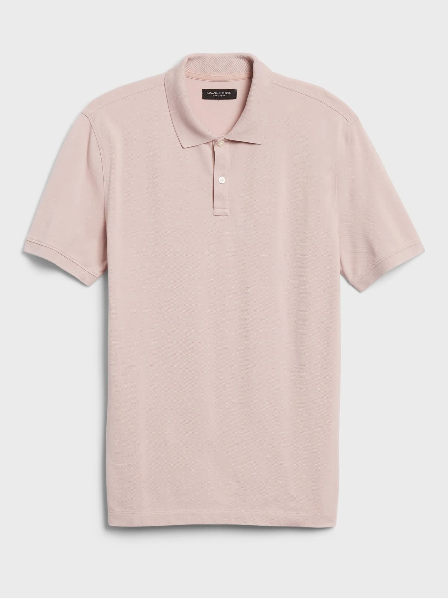 Banana Republic Men's Core Temp Pique Polo Shirt Wispy Pink Tall Size XL