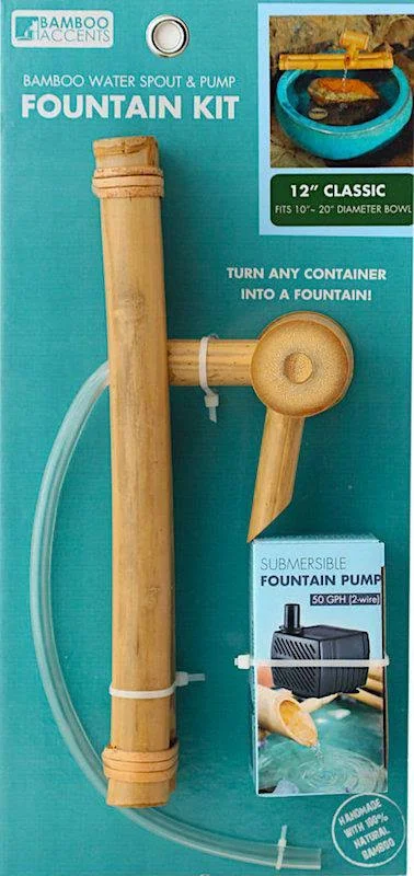 Bamboo Accents 12-in. Classic Spout and Pump Fountain Kit