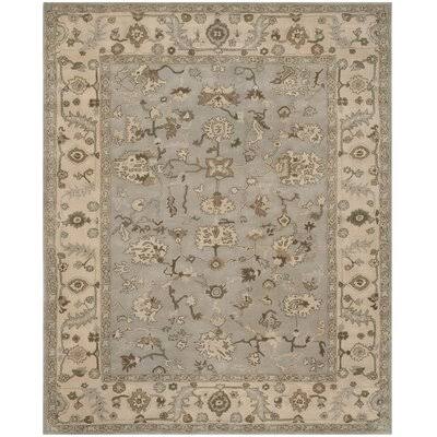 Zellner Oriental Hand-Tufted Wool Beige/Grey Area Rug Birch LANE? Rug Size: Rectangle 8& x 10&