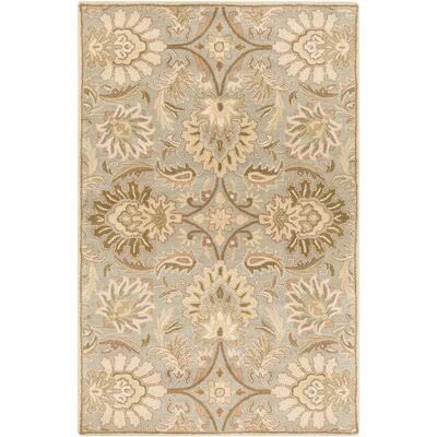 Charlton Home Camden Floral Blue Area Rug, Size: Rectangle 4& x 6&