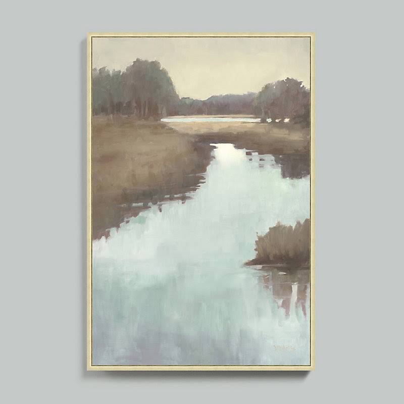 Morning Marsh Framed Canvas 31x22 x 21x22 - Ballard Designs