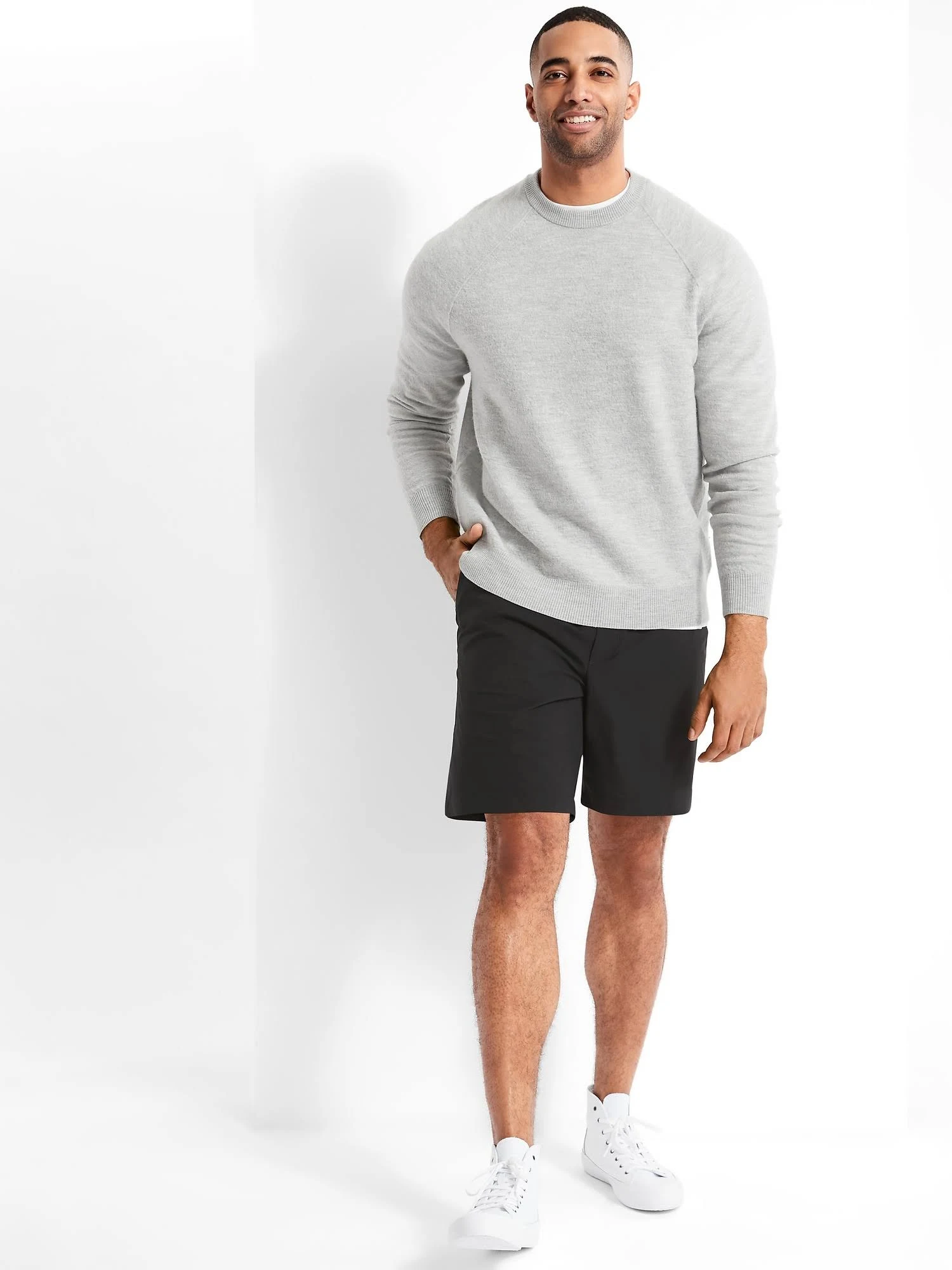 Banana Republic Men's 7x22 Motion Tech Short Black Size L