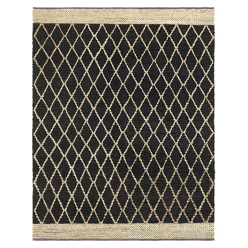 Carano Natural Fiber Rug - Charcoal 2&6x22 x 8& - Ballard Designs