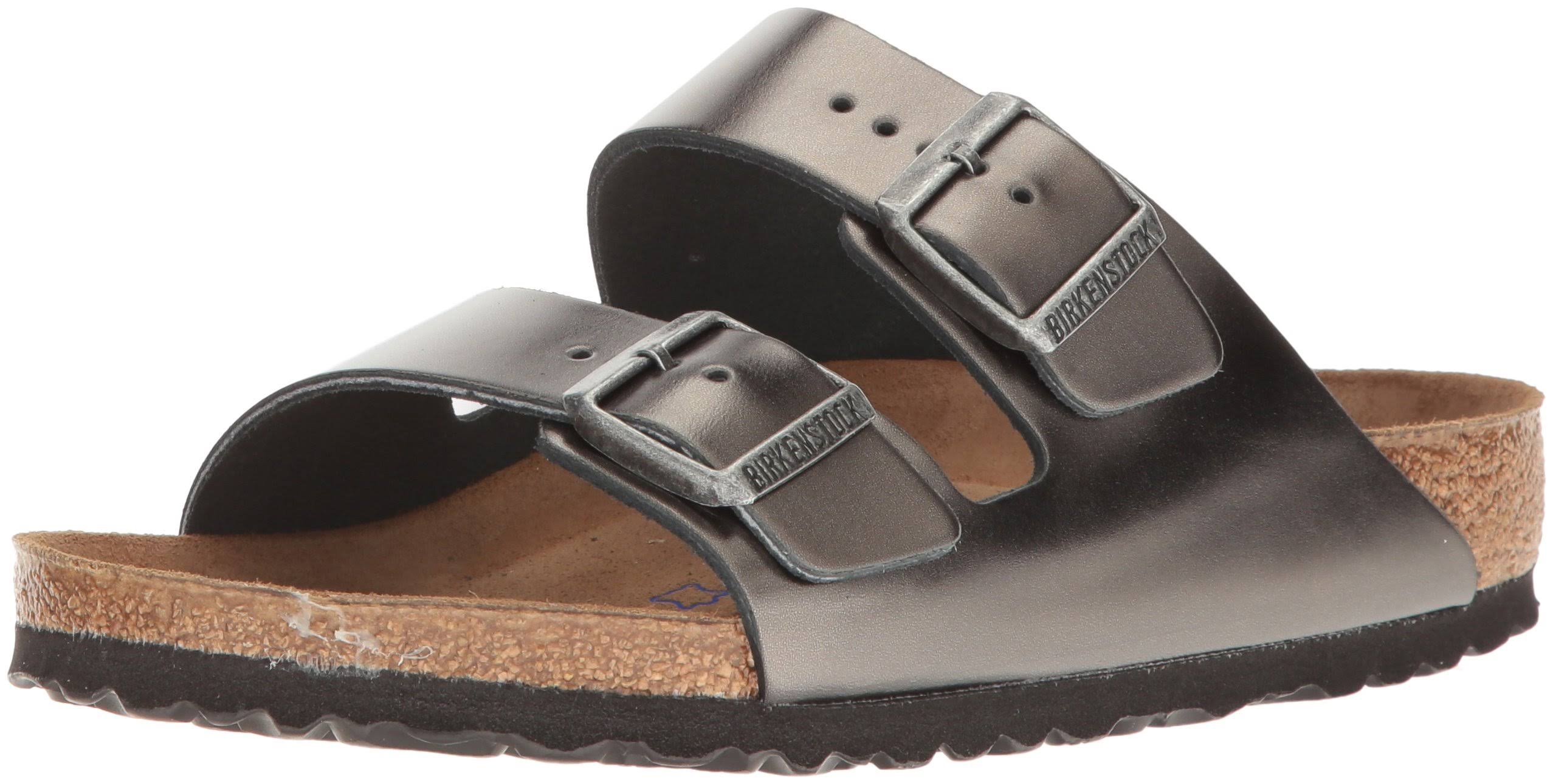 Birkenstock Arizona Soft Footbed (38 Metallic Anthracite)