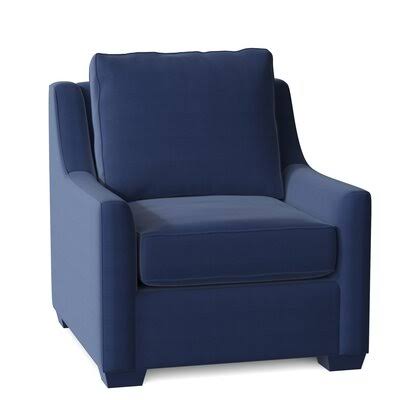 Birch Lane Godwin 33x22 Wide Armchair Body Fabric: Spinnsol Navy