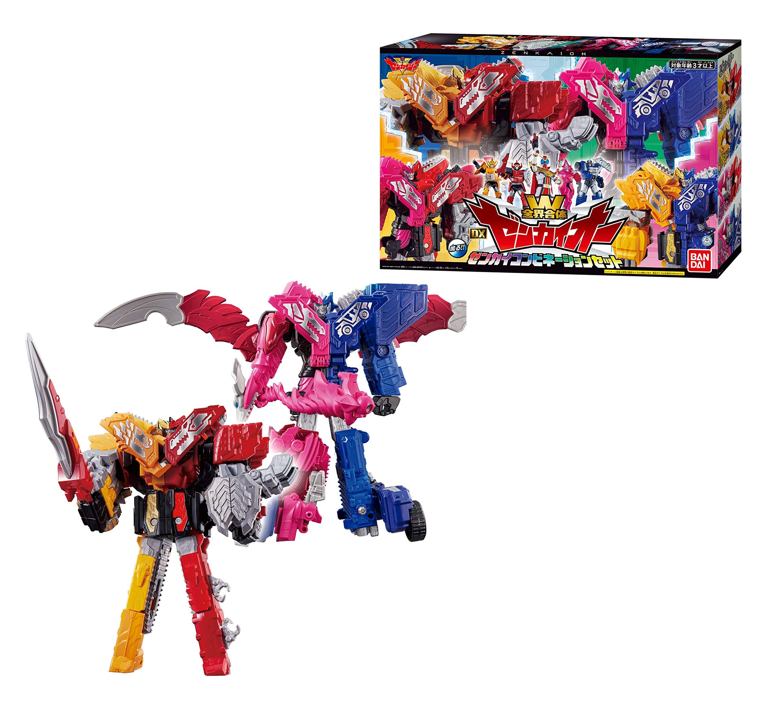 Bandai Kikai Sentai Zenkaiger Zenkai Gattai DX ZenkaiOh Zenkai Combination Set (ZyuranGaon + VroonMagine)