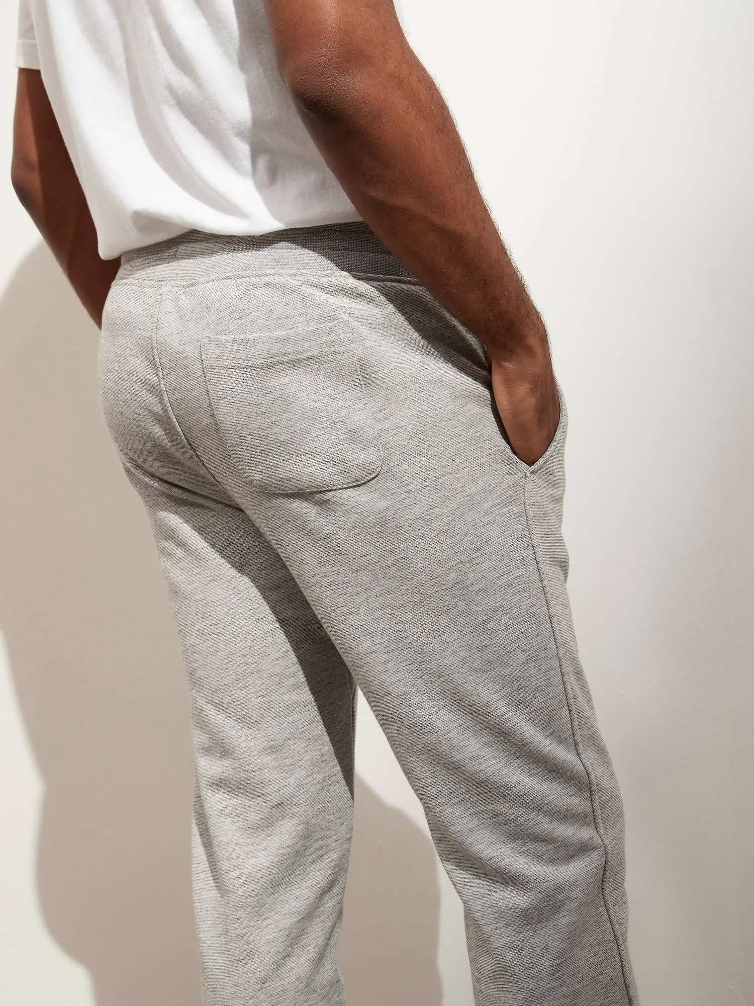 Banana Republic Men's French Terry Jogger Rock Gray Size S