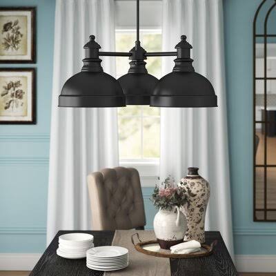 Dasent 3 - Light Shaded Wagon Wheel Chandelier