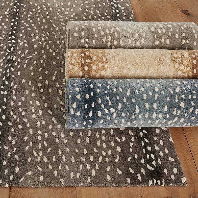 Antelope Hand Tufted Rug Blue 3& x 5& - Ballard Designs