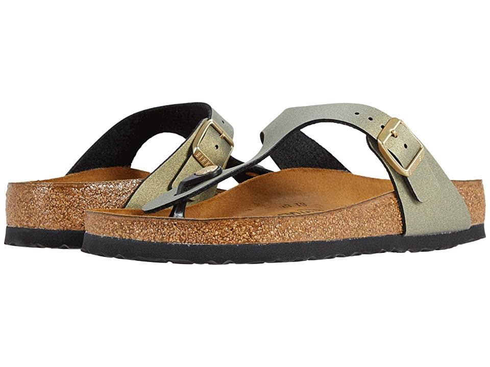 Birkenstock Women's Gizeh Thong Sandal Icy Metallic Stone Gold BF 36 R