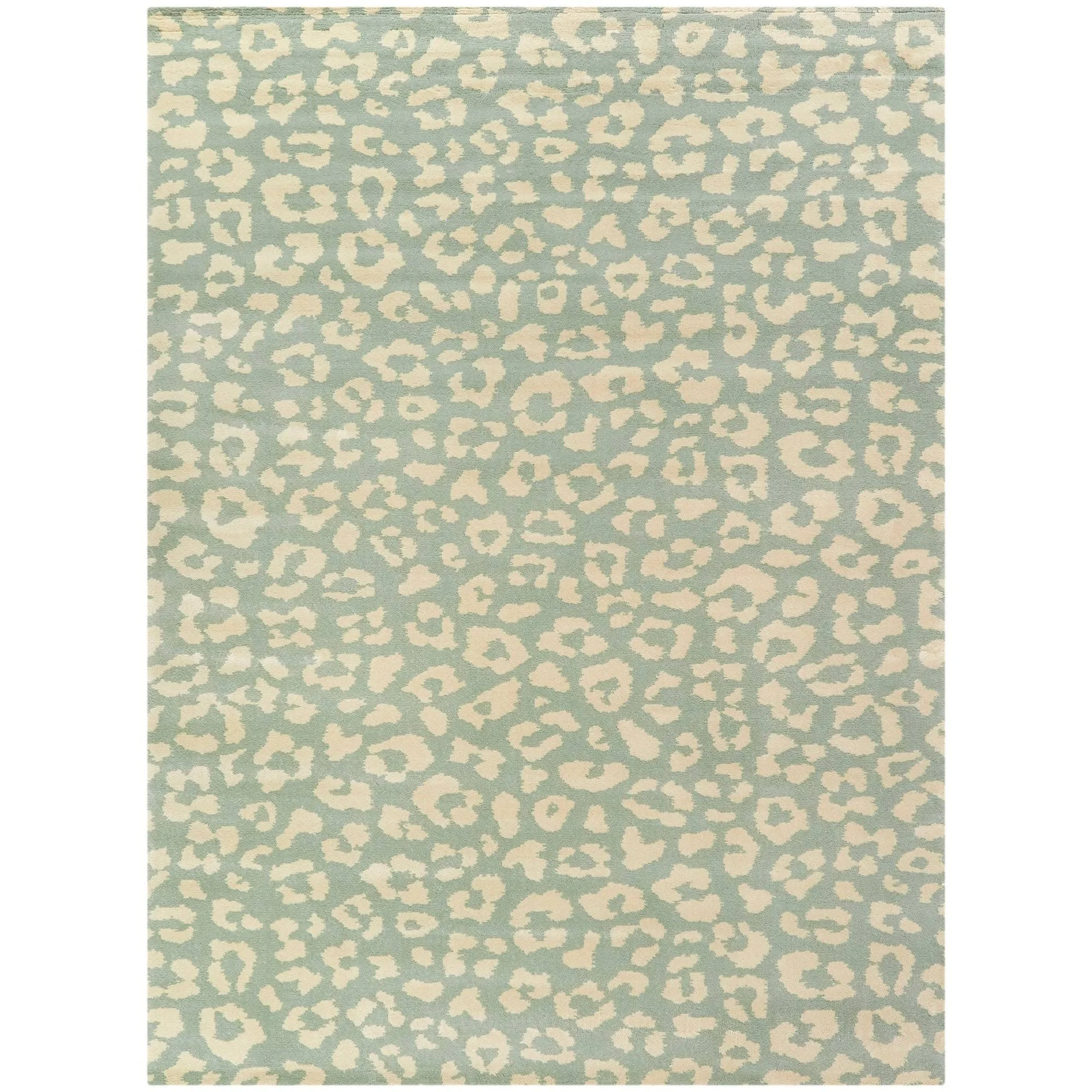 Josephina Leopard Print Area Rug - 5&3x22 Round - Pink