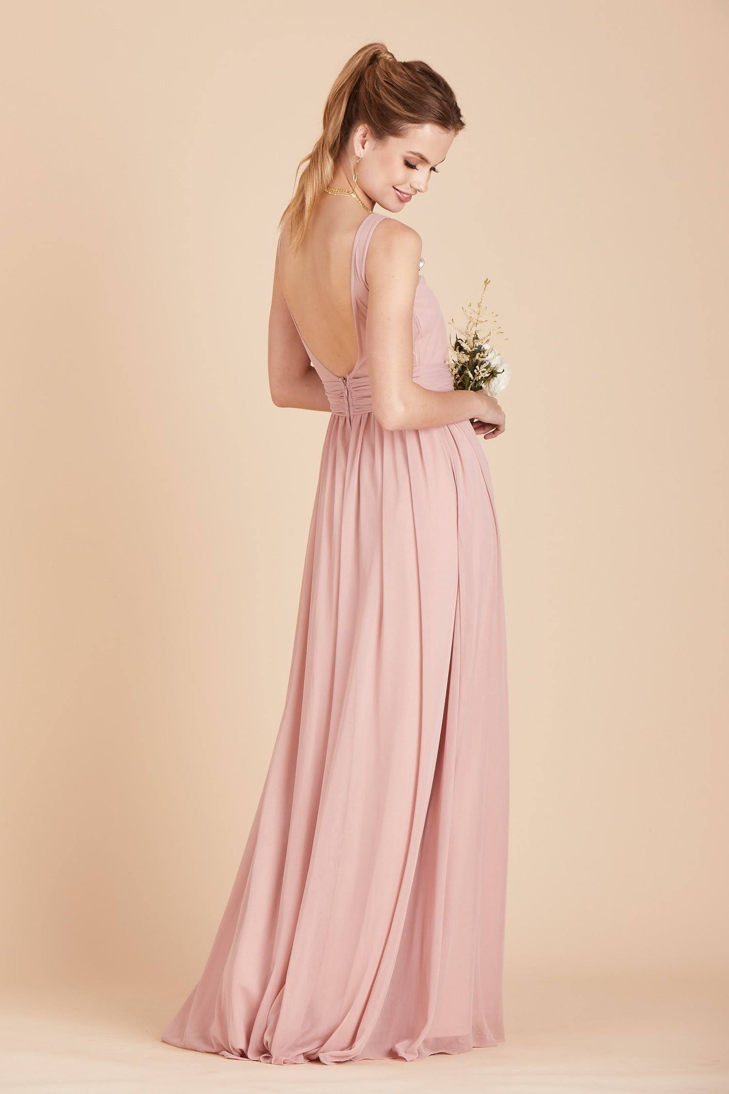 Birdy Grey Jan Bridesmaid Dress in Dusty Rose M / Dusty Rose