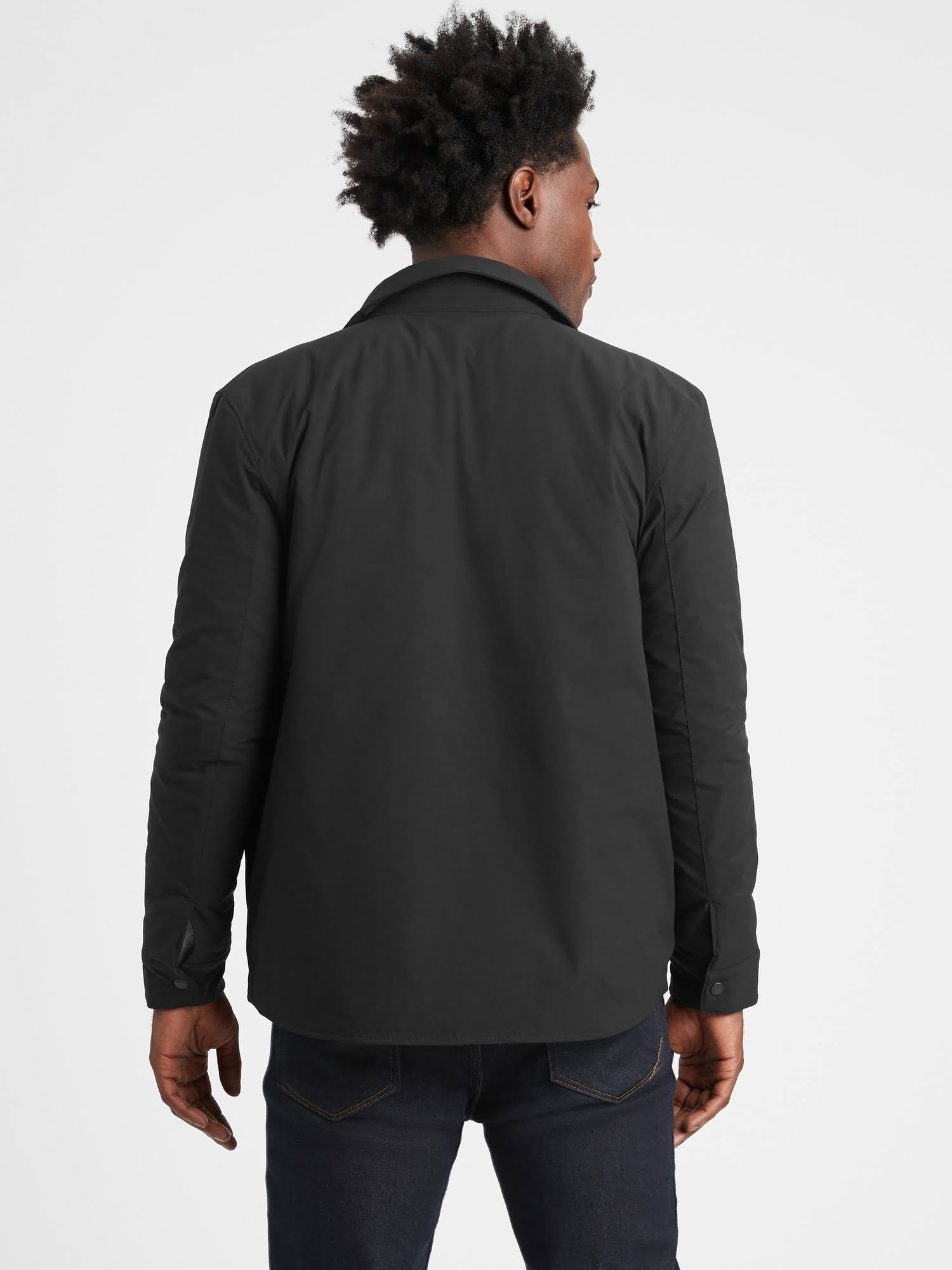 Banana Republic Men's Motion Tech Shirt Jacket Black Size S