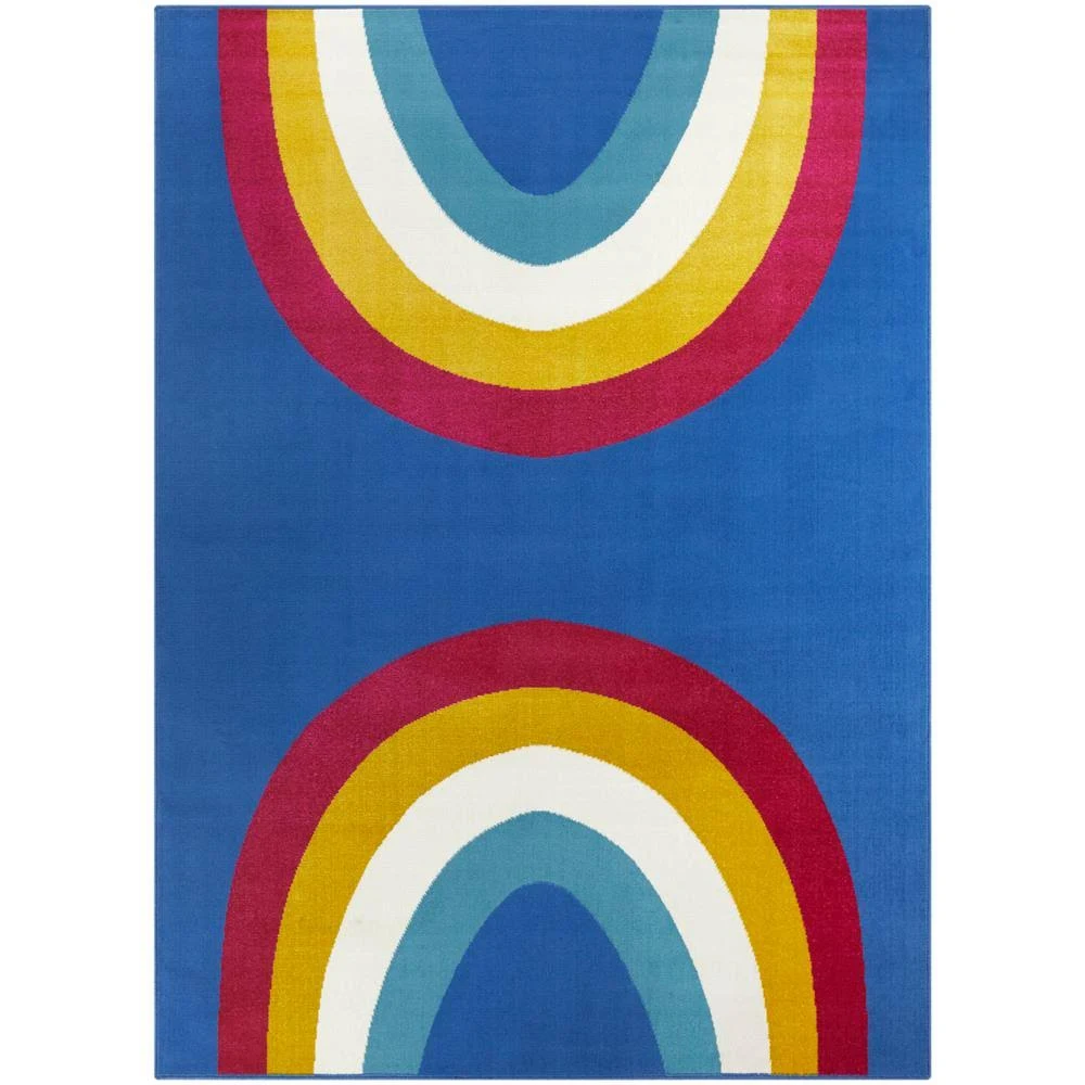 Balta Over The Rainbow Blue 4 ft. x 6 ft. Area Rug