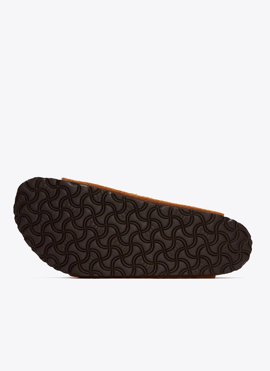 Birkenstock Arizona Suede Leather Mink Two-Strap Sandals