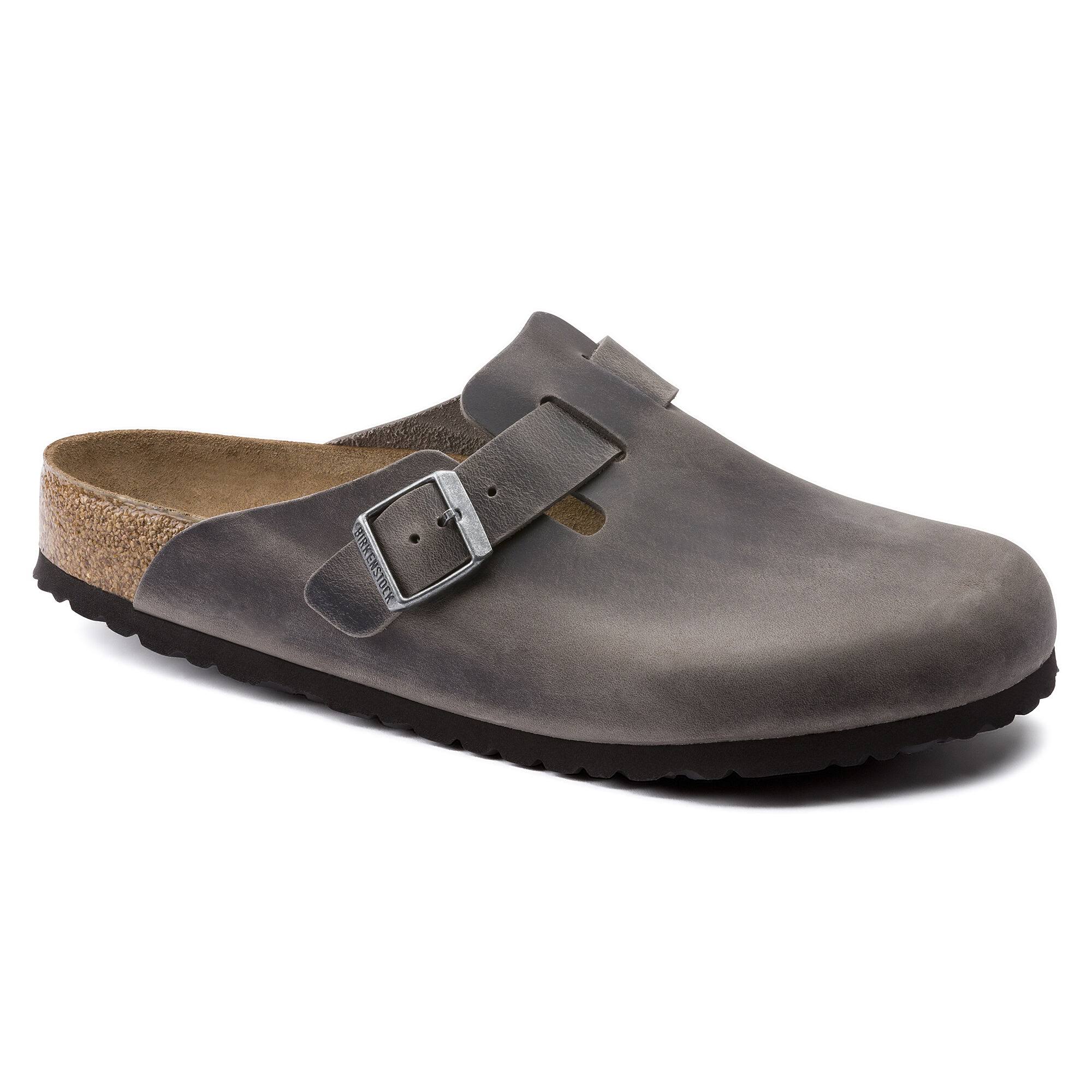 Birkenstock Boston Oiled Leather Iron Clogs