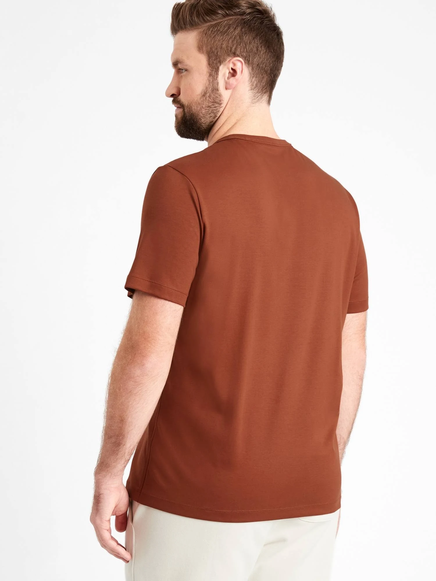 Banana Republic Men's Luxury Touch Performance T-Shirt Molten Copper Size M