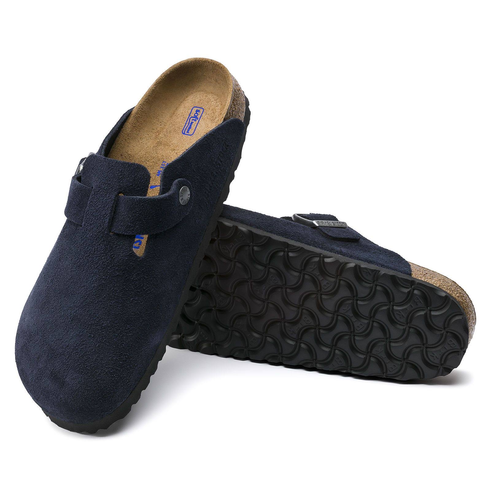 Birkenstock Boston Soft Footbed Suede Clog, Night / Regular / 45