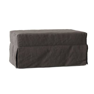 Birch Lane Fairchild 44x22 Rectangle Standard Ottoman Body Fabric: Tibby Pewter