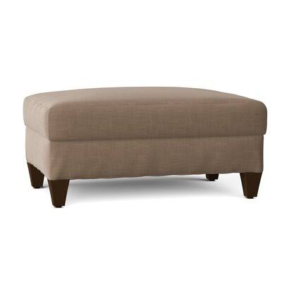 Birch Lane Fairchild 44x22 Rectangle Standard Slipcovered Ottoman Body Fabric: Conversation Linen