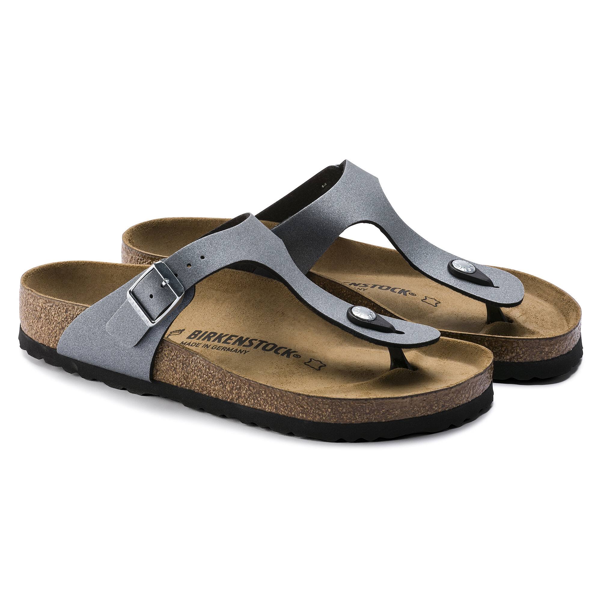 Sandals Birkenstock Gizeh BF (36-41) Icy Metallic Gris
