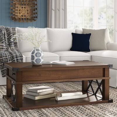 Birch Lane Bridget Solid Wood Lift-Top Coffee Table