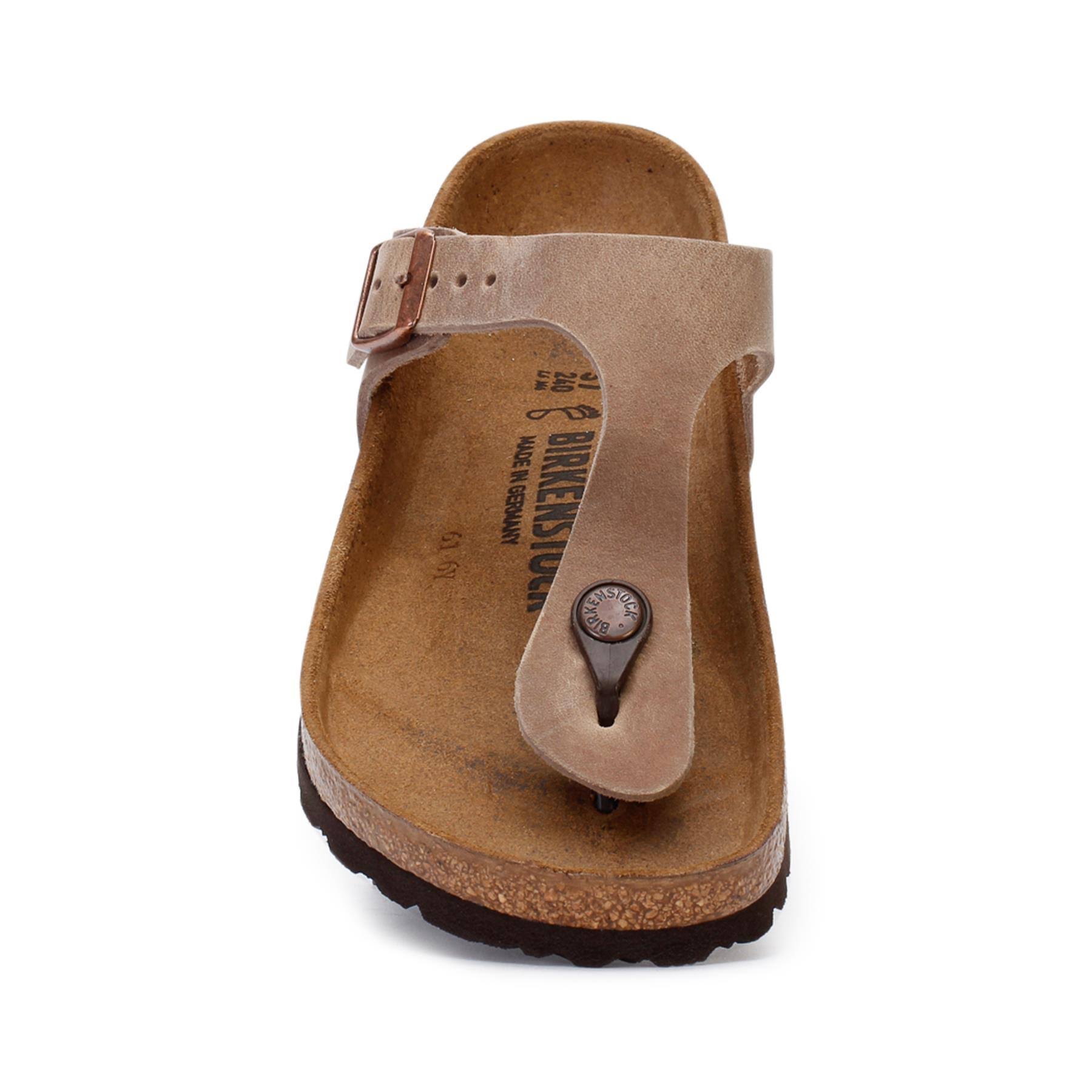 Birkenstock Women's Gizeh Tobacco Oiled Leather 39