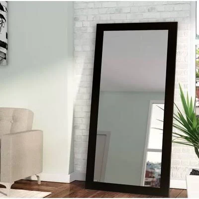 Industrial Full Length Mirror Size: 77.5x22 H x 38.5x22 W x 0.75x22 D, Finish: Black