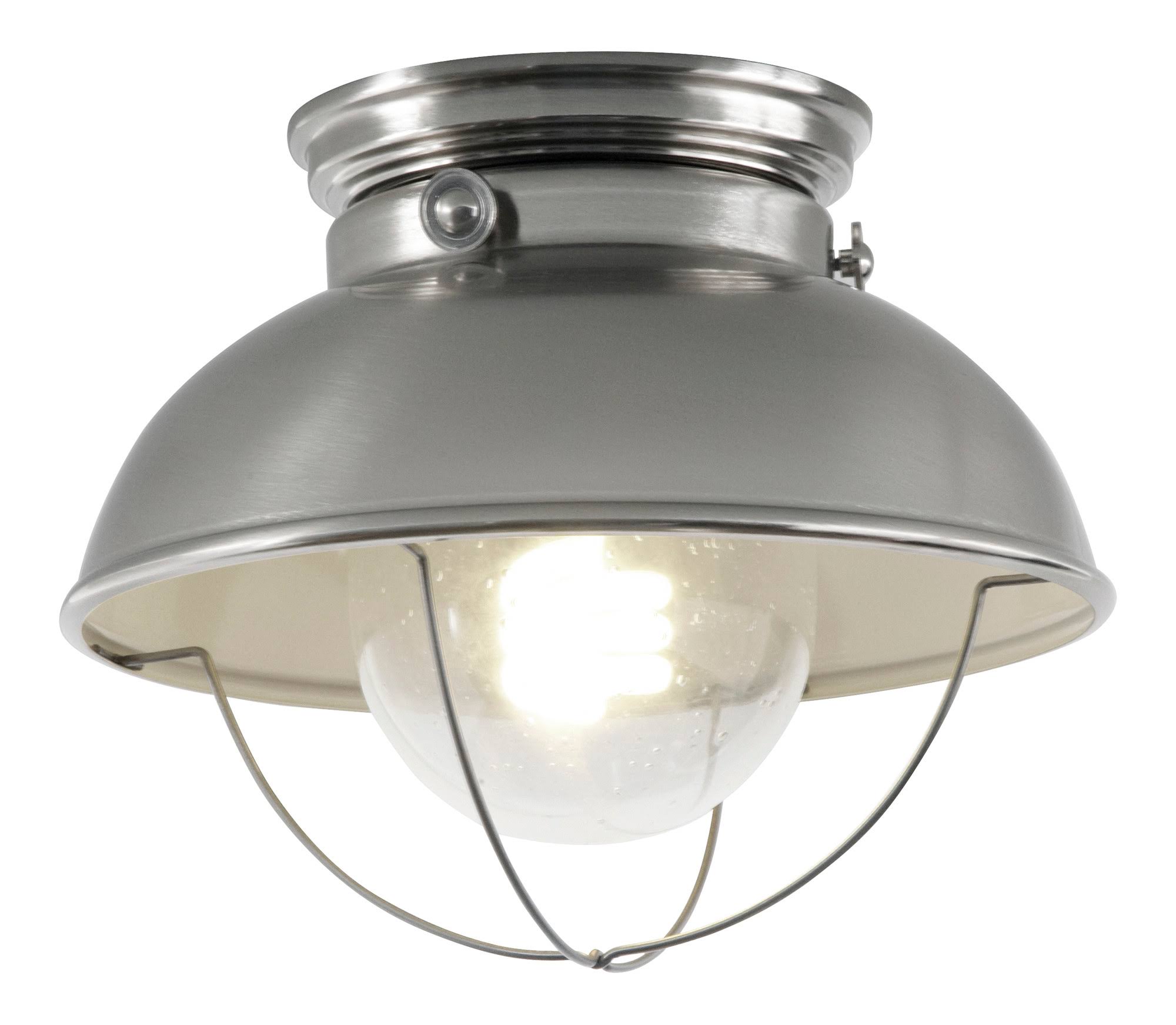 Bournemouth Outdoor Semi Flush Mount Fixture Finish: Brushed Stainless
