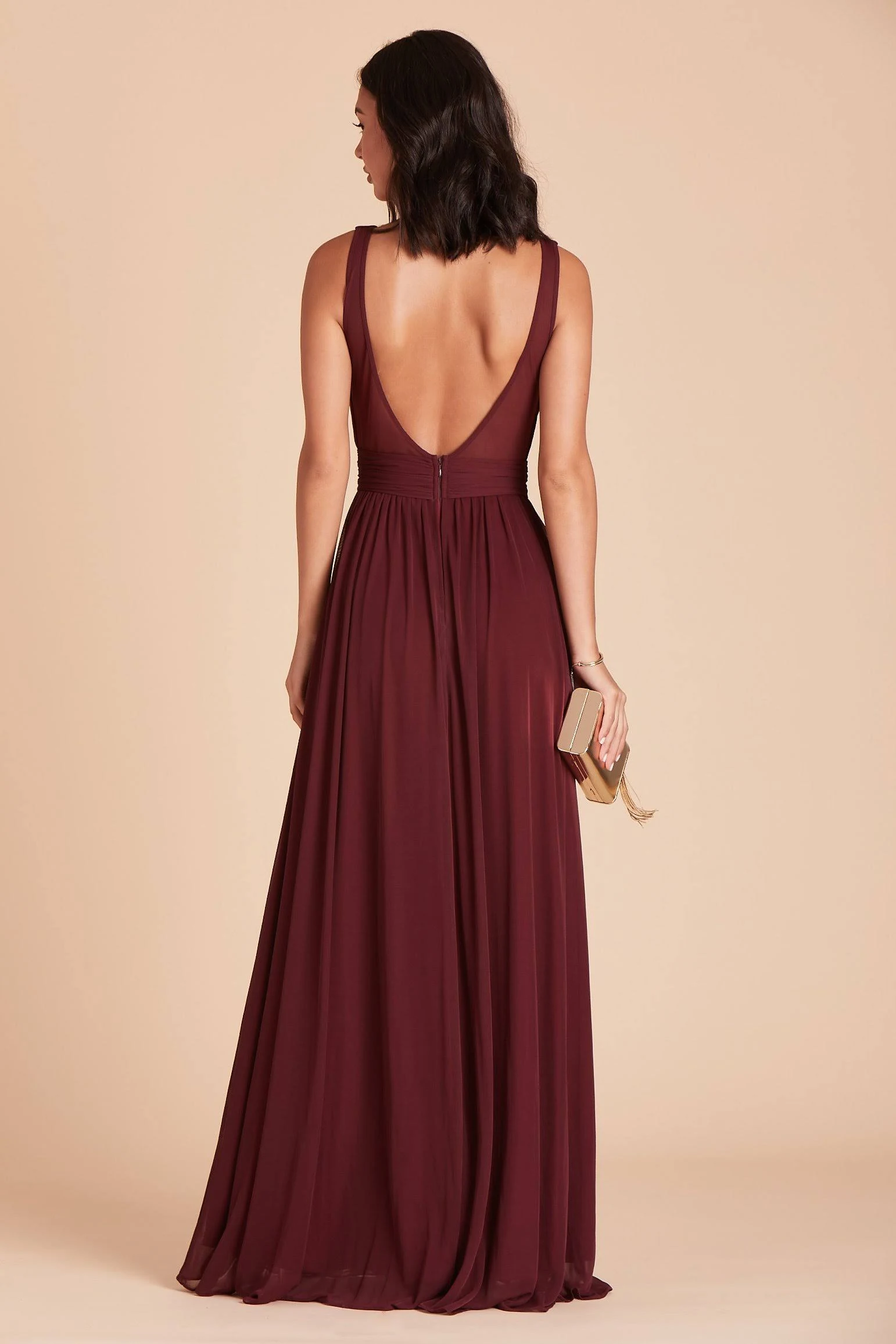 Birdy Grey Jan Bridesmaid Dress in Cabernet Xs / Cabernet