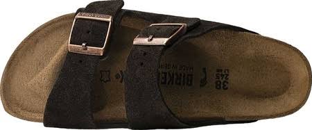 Arizona Mocha Suede Leather Sandal, 41