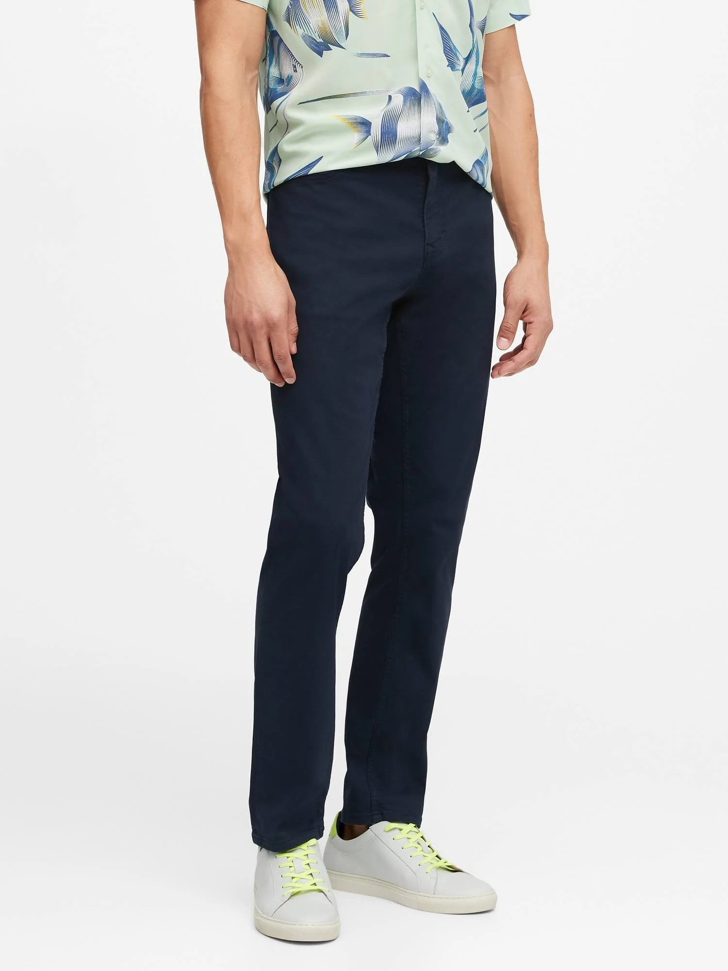 Banana Republic Men's Slim Fly-Weight Traveler Pant Indigo Size 35W 34L