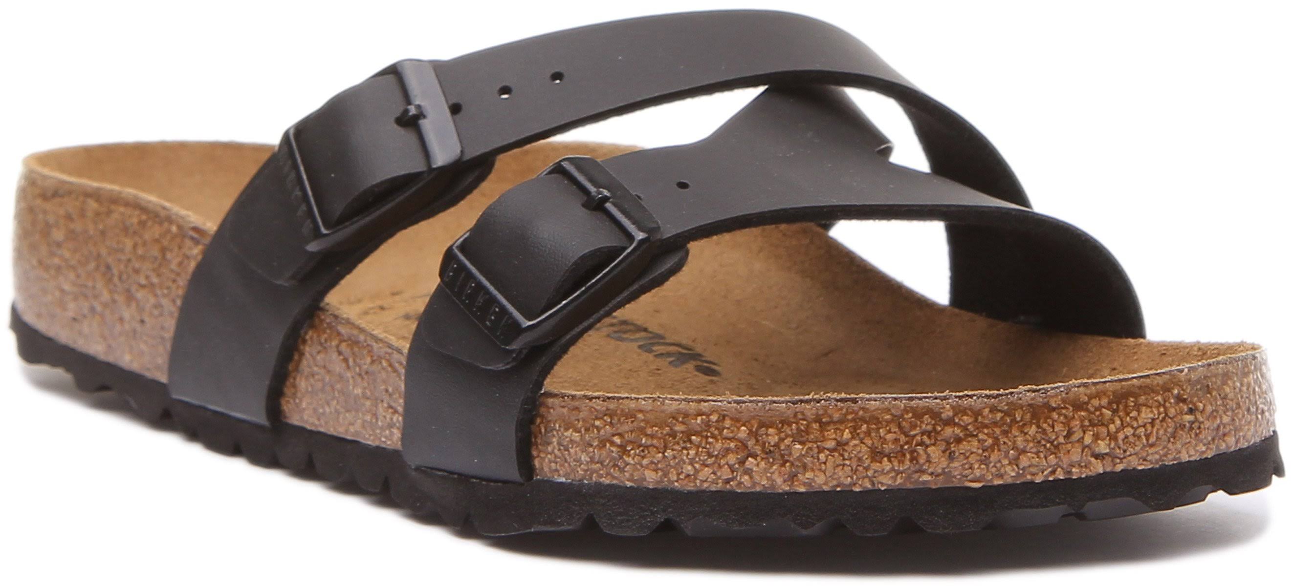 Birkenstock Yao Balance Birko Flor Regular Women's Sandals - Black
