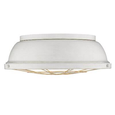 Latimer 3 - Light 16.5x22 Unique/Statement Dome Flush Mount Fixture Finish: French White