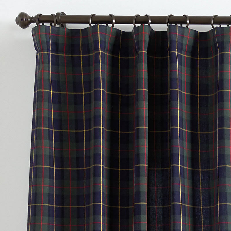 Suzanne Kasler Plaid Drapery Panel Mackenzie Plaid 96x22 - Ballard Designs