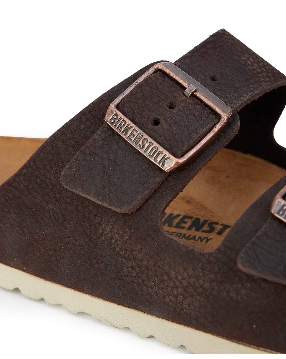 Birkenstock Men's Arizona Nubuck Leather Sandals - Soft Brown - 41